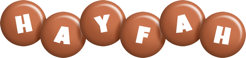 Hayfah candy-brown logo