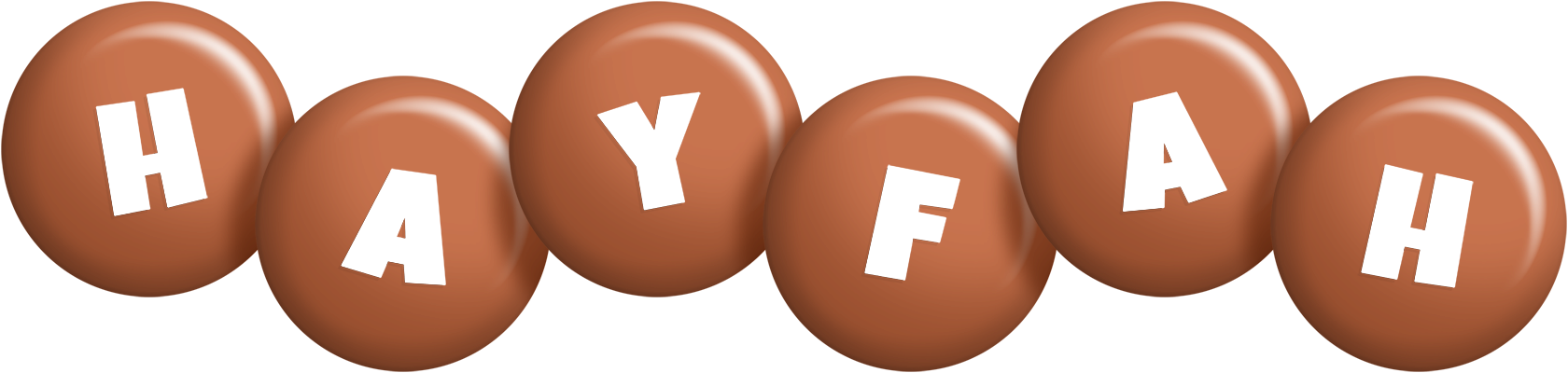 Hayfah candy-brown logo