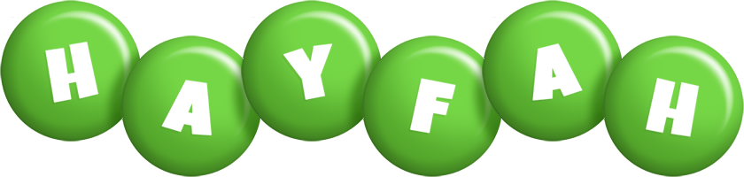 Hayfah candy-green logo