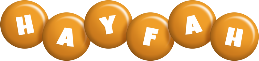 Hayfah candy-orange logo