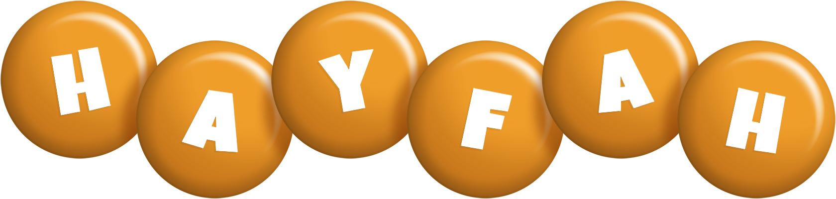 Hayfah candy-orange logo