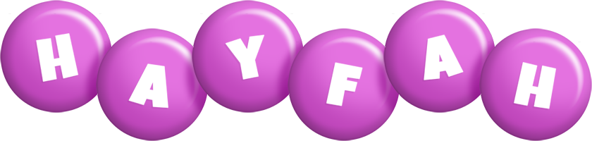 Hayfah candy-purple logo