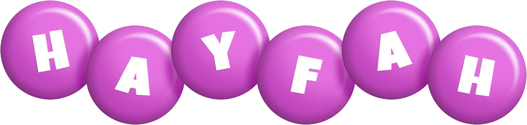 Hayfah candy-purple logo