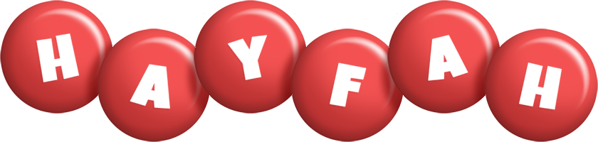 Hayfah candy-red logo