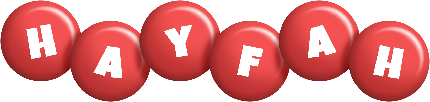 Hayfah candy-red logo