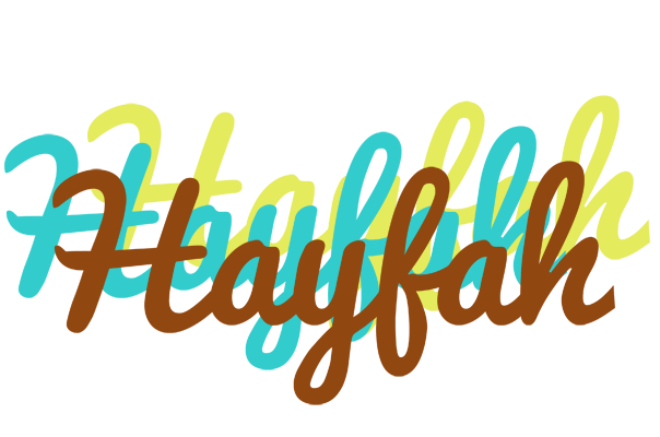 Hayfah cupcake logo