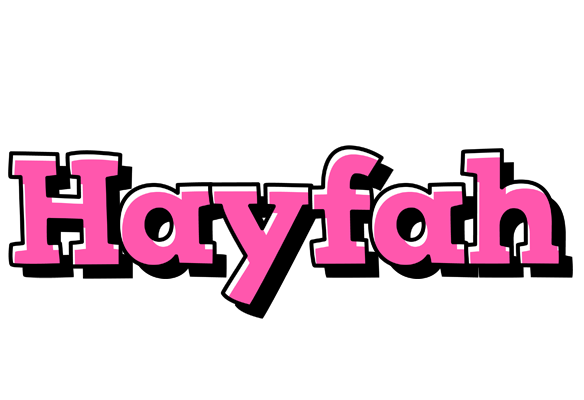 Hayfah girlish logo
