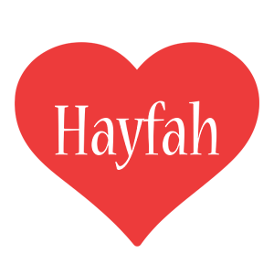 Hayfah love logo