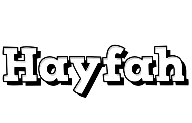Hayfah snowing logo