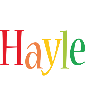 Hayle birthday logo