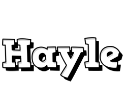 Hayle snowing logo