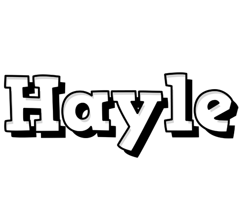 Hayle snowing logo