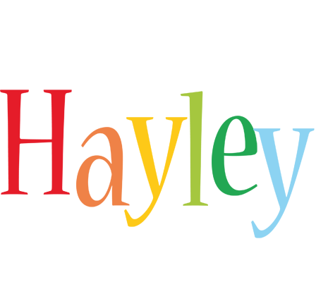 Hayley birthday logo