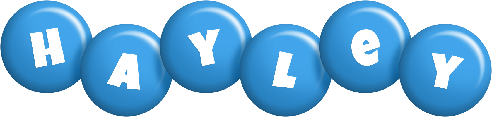 Hayley candy-blue logo