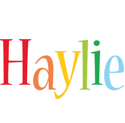 Haylie birthday logo