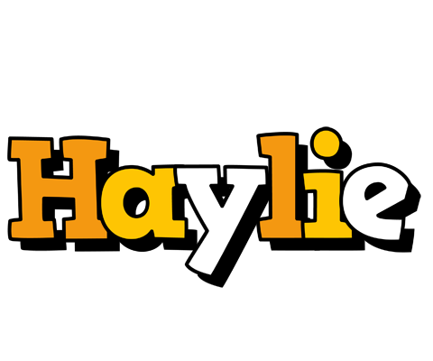 Haylie cartoon logo