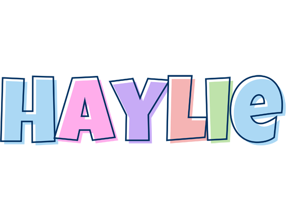 Haylie pastel logo