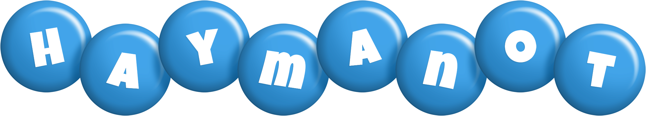 Haymanot candy-blue logo