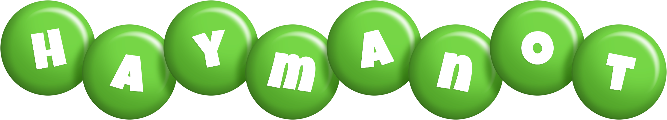 Haymanot candy-green logo