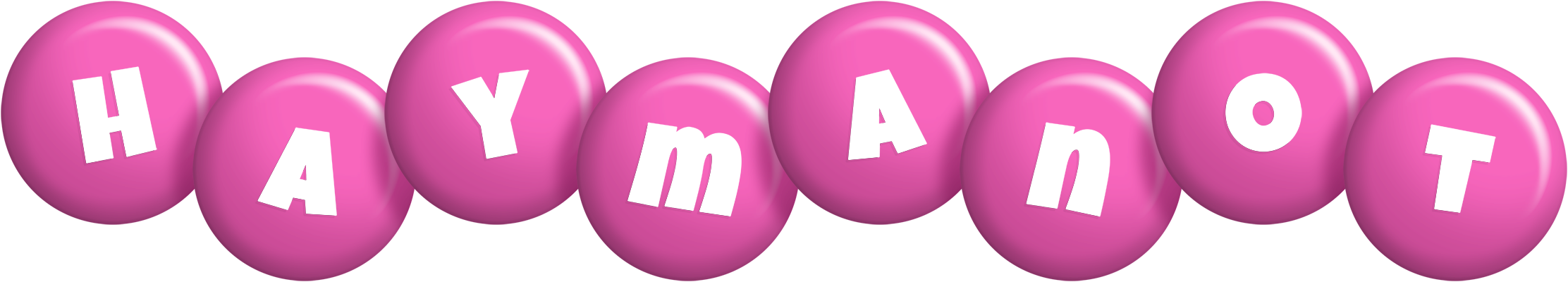 Haymanot candy-pink logo