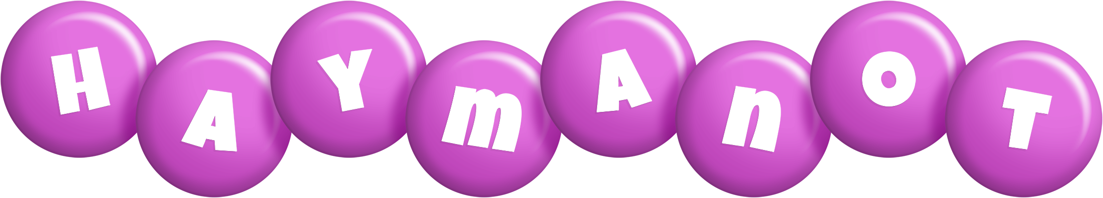 Haymanot candy-purple logo