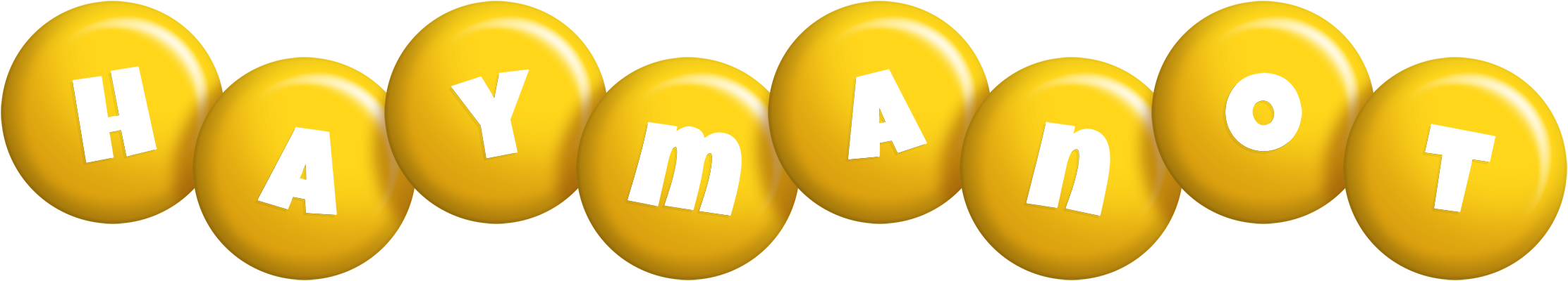 Haymanot candy-yellow logo