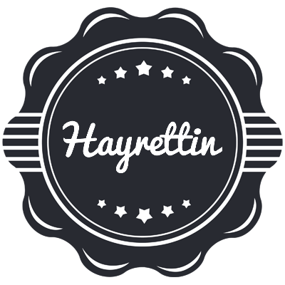Hayrettin badge logo