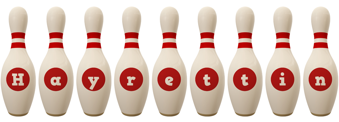 Hayrettin bowling-pin logo