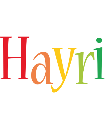 Hayri birthday logo