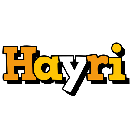 Hayri cartoon logo