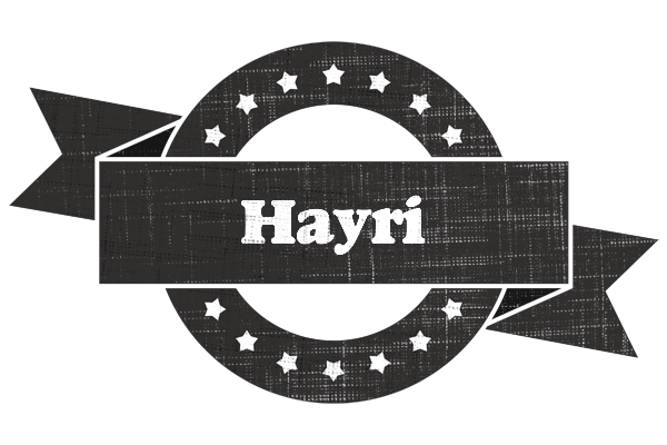 Hayri grunge logo