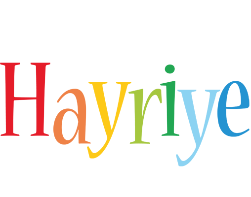 Hayriye birthday logo