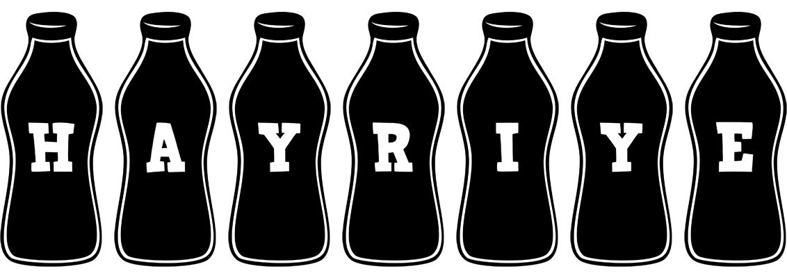 Hayriye bottle logo