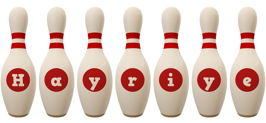 Hayriye bowling-pin logo