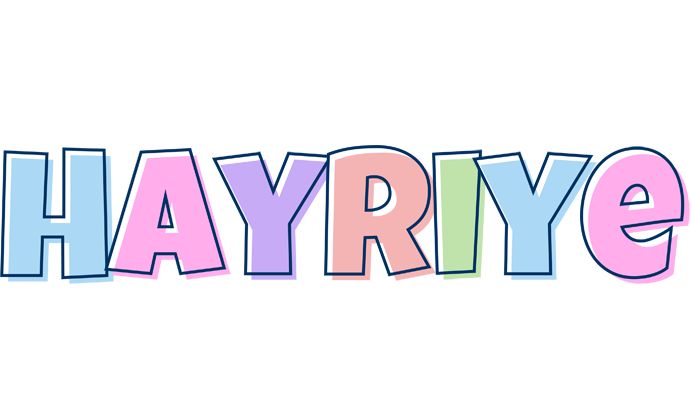 Hayriye pastel logo