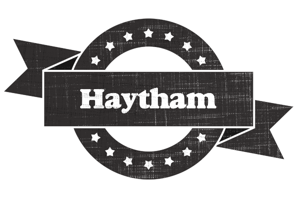 Haytham grunge logo