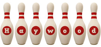 Haywood bowling-pin logo