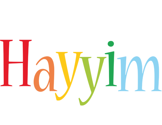 Hayyim birthday logo