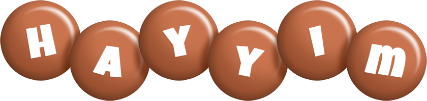 Hayyim candy-brown logo