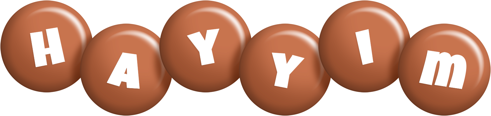 Hayyim candy-brown logo