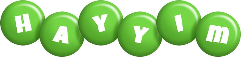 Hayyim candy-green logo