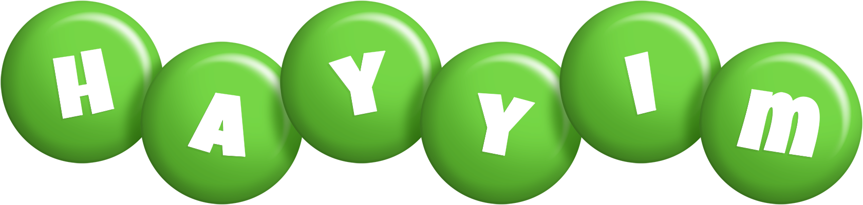 Hayyim candy-green logo