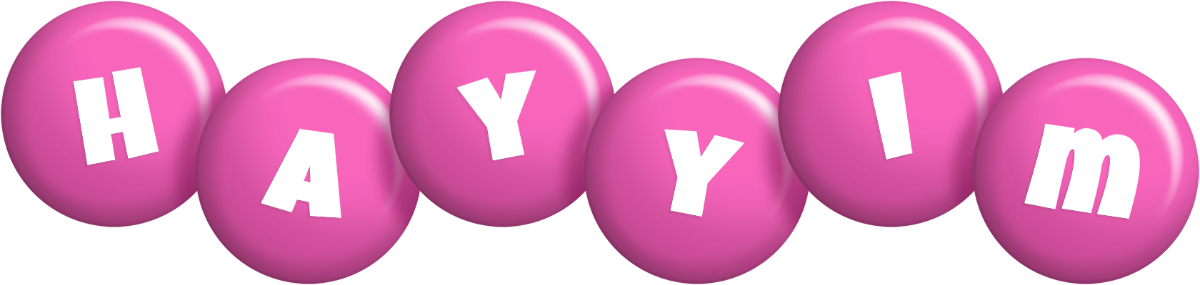 Hayyim candy-pink logo