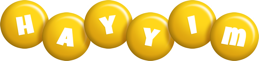 Hayyim candy-yellow logo