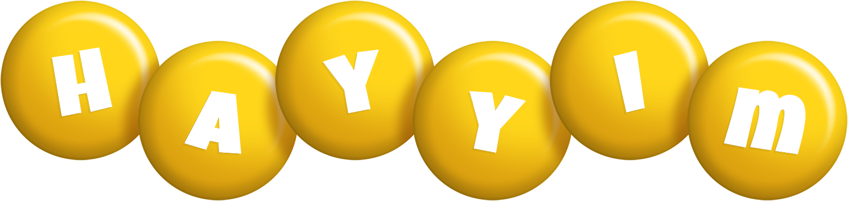 Hayyim candy-yellow logo