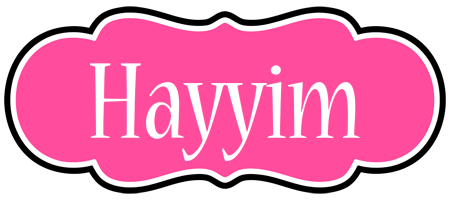 Hayyim invitation logo