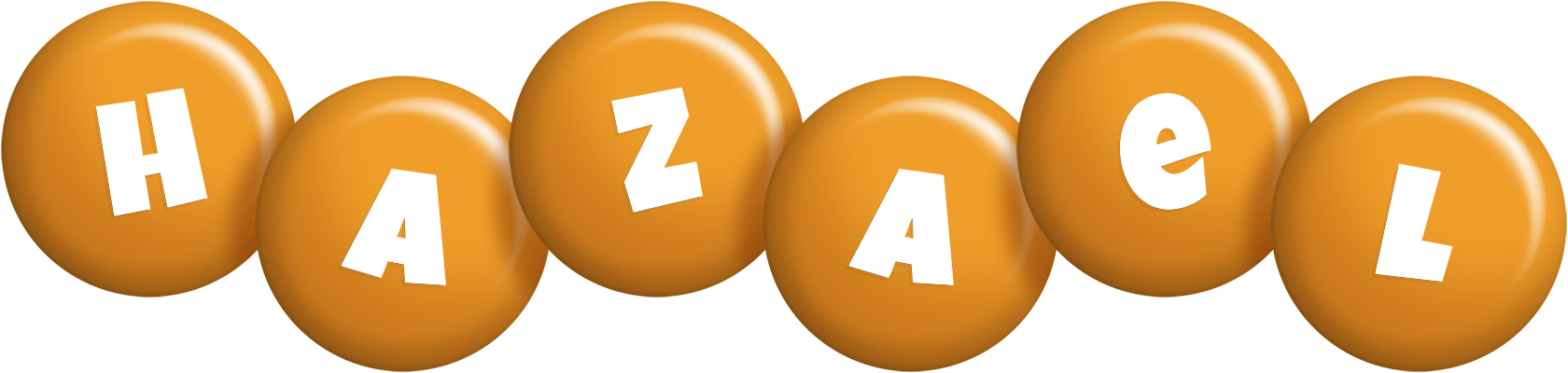 Hazael candy-orange logo