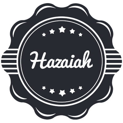 Hazaiah badge logo