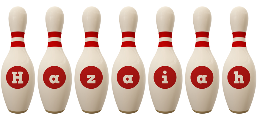 Hazaiah bowling-pin logo