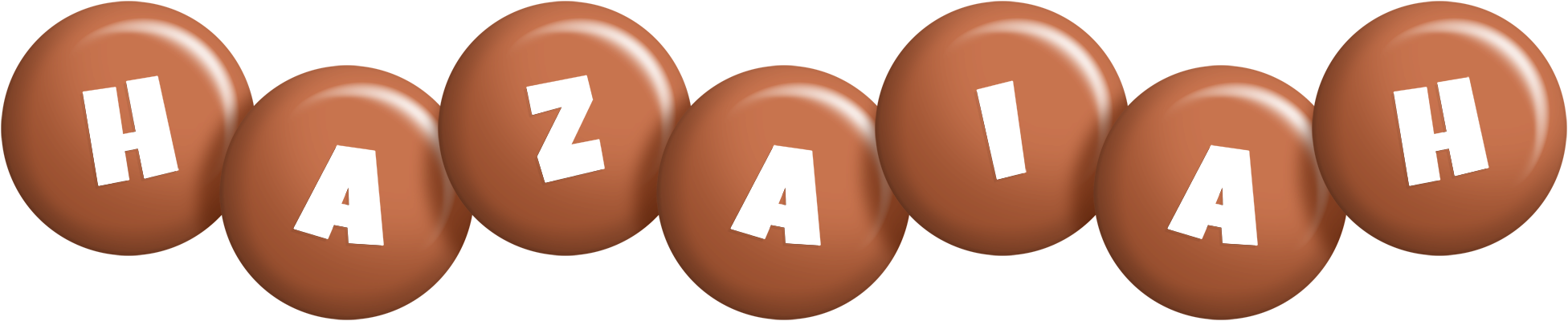 Hazaiah candy-brown logo